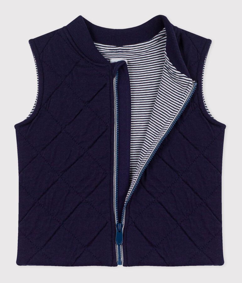 Baby-Weste aus gesteppter Baumwolle blau