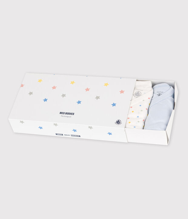5er-Set Baby-Bodys aus Bio-Baumwolle vielfarbig