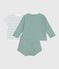 3-teiliges Newborn-Set aus Baumwolle mit einem zitronengelb gestreiften T-Shirt  PAUL/ MULTICO