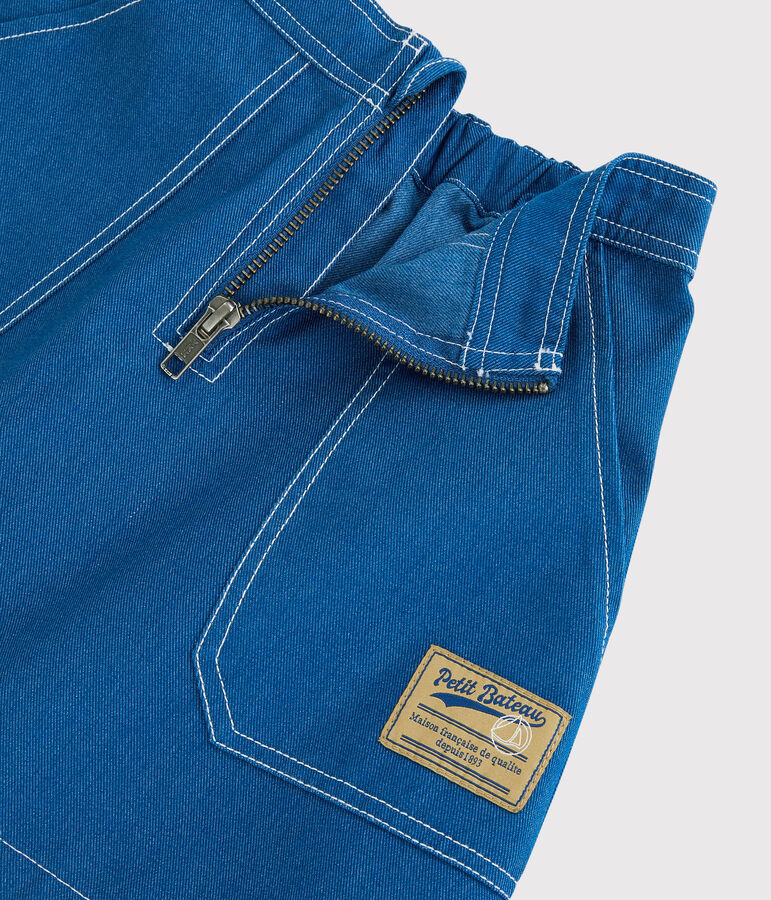 Kinderrock aus Serge f&uuml;r M&auml;dchen blau