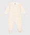 Strampler aus Doppeljersey mit Blumenmuster weiss MARSHMALLOW/weiss MULTICO