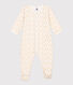 Strampler aus Doppeljersey mit Blumenmuster