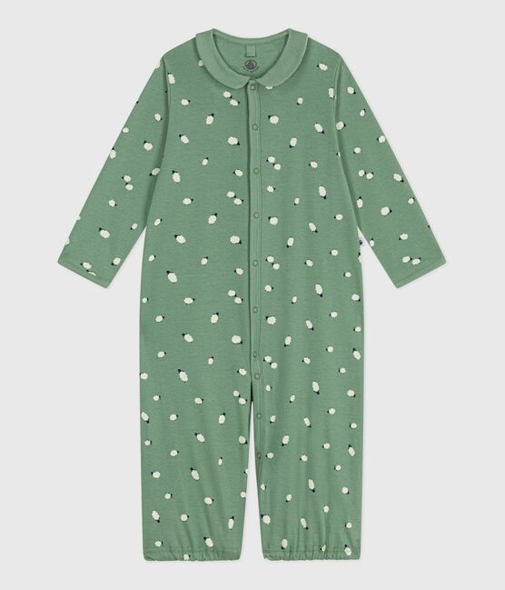 Baby Kombi-Overall mit Kragen aus bedruckter Baumwolle SAULE/ MULTICO