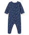 Baby-Strampler aus Molton für Jungen blau MAJOR/weiss MARSHMALLOW