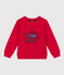 Sweatshirt aus Molton für Kinder/Jungen rot CORRIDA