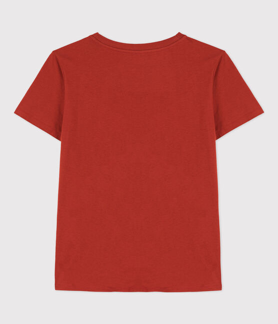 T-Shirt LE DROIT aus Baumwolle mit Rundhalsausschnitt rot HARISSA
