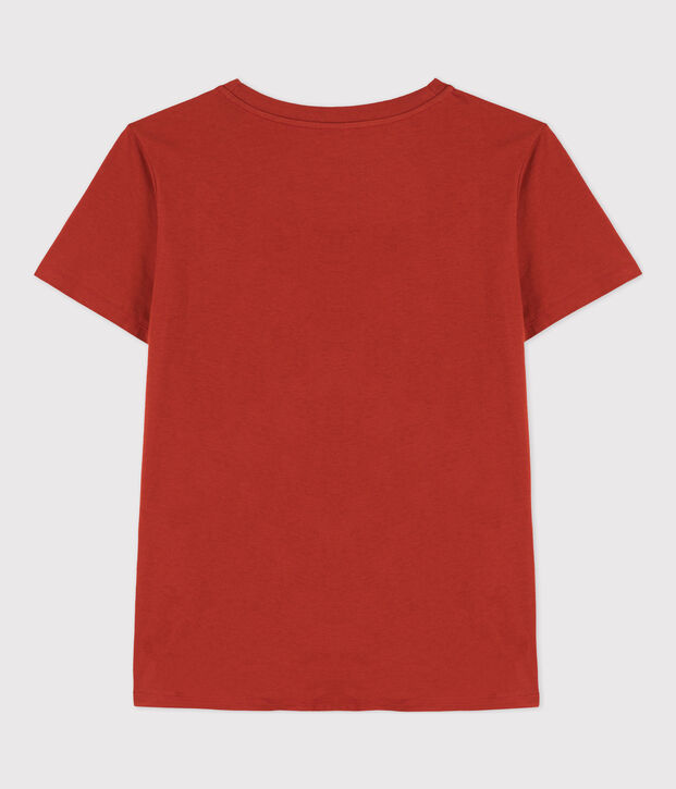 T-Shirt LE DROIT aus Baumwolle mit Rundhalsausschnitt rot