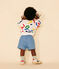 Baby-Sweatshirt aus leichtem Molton weiss MARSHMALLOW/weiss MULTICO