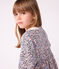 Langärmeliges Kinder-Kleid aus Baumwolle rosa JOLI/weiss MULTICO