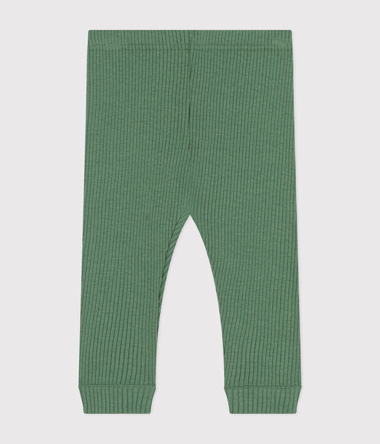 Baby-Leggings aus Baumwolle grün PALMERAIE