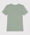 Damen-T-Shirt L'Iconique aus Baumwolle mit Streifen PALMERAIE/ MARSHMALLOW