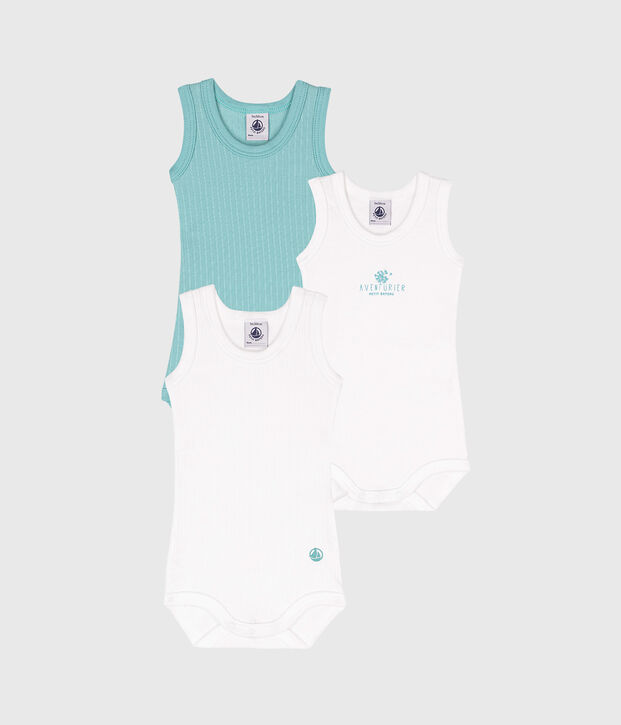 Lot de 3 bodies d&eacute;bardeurs b&eacute;b&eacute; vielfarbig