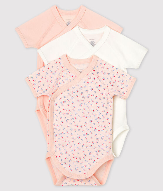 3er-Set kurzärmelige Baby-Bodys aus Bio-Baumwolle im Kimono-Schnitt variante 1