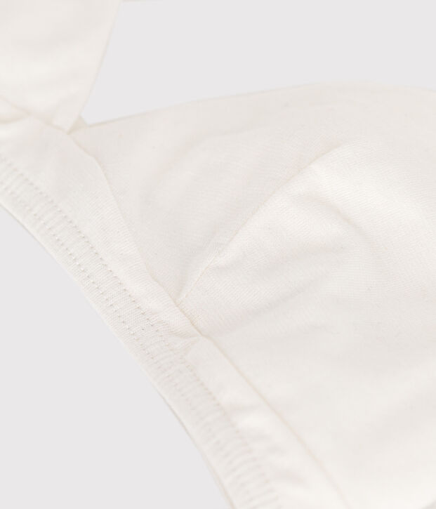 Damen-BH aus Baumwolle und Elastan weiss