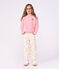 Kinder-Sweatshirt aus einfarbiger Baumwolle rosa