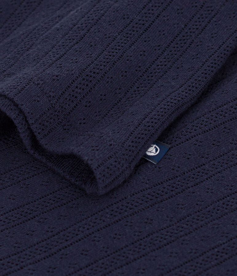 Kurz&auml;rmeliges Damen T-Shirt aus einfarbiger Baumwolle blau