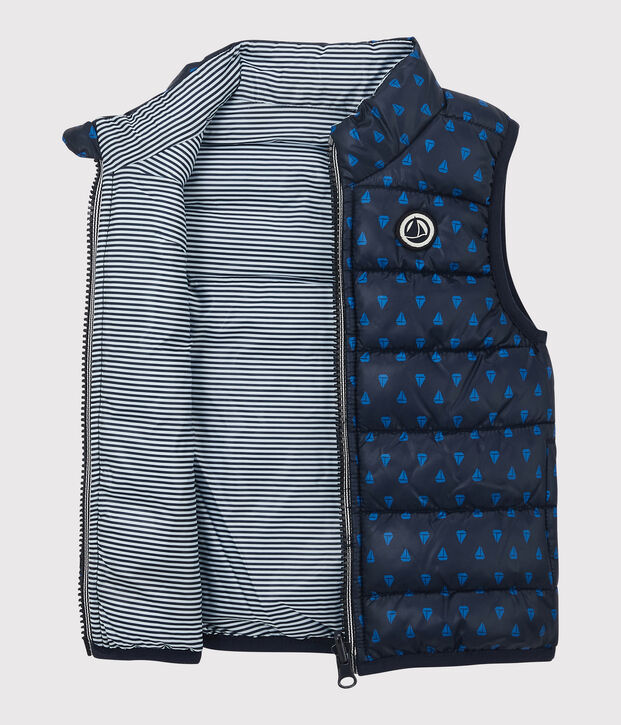 Wendbarer Baby-Anorak. blau/blau