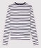 Cardigan aus Baumwolle mit Streifen für Damen weiss MARSHMALLOW/blau SMOKING