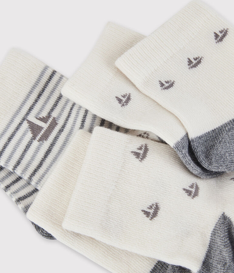 3er-Set Babysocken vielfarbig