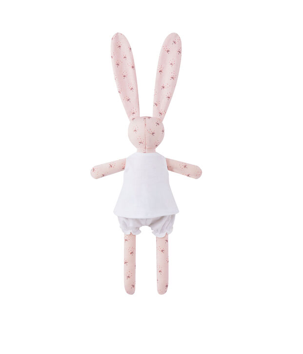 Bedruckter Kuschelhase rosa/vielfarbig