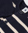 Baby-Cardigan aus gestreiftem Baumwollstrick blau SMOKING/ AVALANCHE