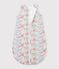Babyschlafsack aus Baumwolle mit Blumenmotiv TOG-Wert 2 weiss/vielfarbig