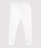 Baby-Leggings aus Baumwolle weiss MARSHMALLOW
