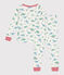 Kinder-Pyjama aus Baumwolle mit Dinos  weiss MARSHMALLOW/weiss MULTICO