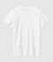 Damen-T-Shirt LE DROIT mit V Ausschnitt aus Baumwolle weiss ECUME