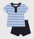 Kombination T-Shirt und Shorts aus Jersey, Baby
