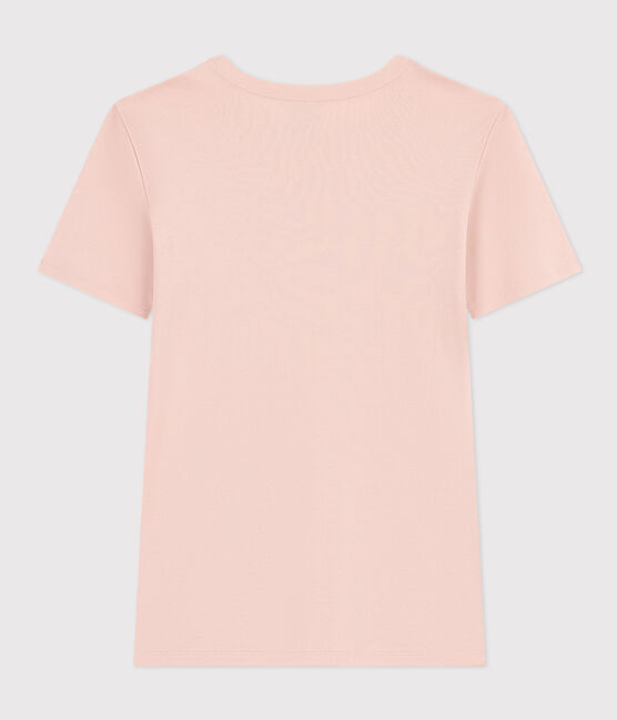 T-Shirt L’ICONIQUE aus Baumwolle mit rundem Ausschnitt für Damen rosa SALINE
