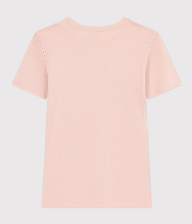 T-Shirt L&rsquo;ICONIQUE aus Baumwolle mit rundem Ausschnitt f&uuml;r Damen rosa
