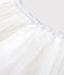Kinderrock aus Tüll für Mädchen weiss MARSHMALLOW/grau ARGENT