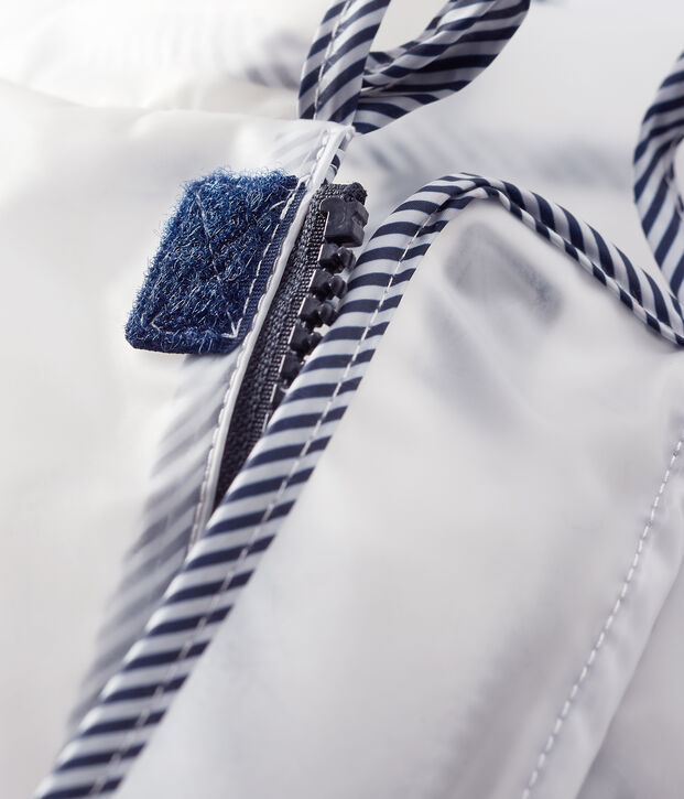 Transparente Unisex-Baby-Regenjacke weiss