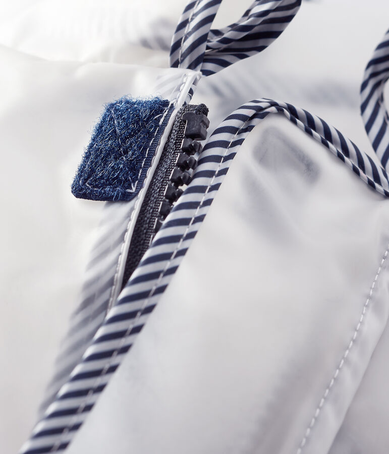 Transparente Unisex-Baby-Regenjacke weiss