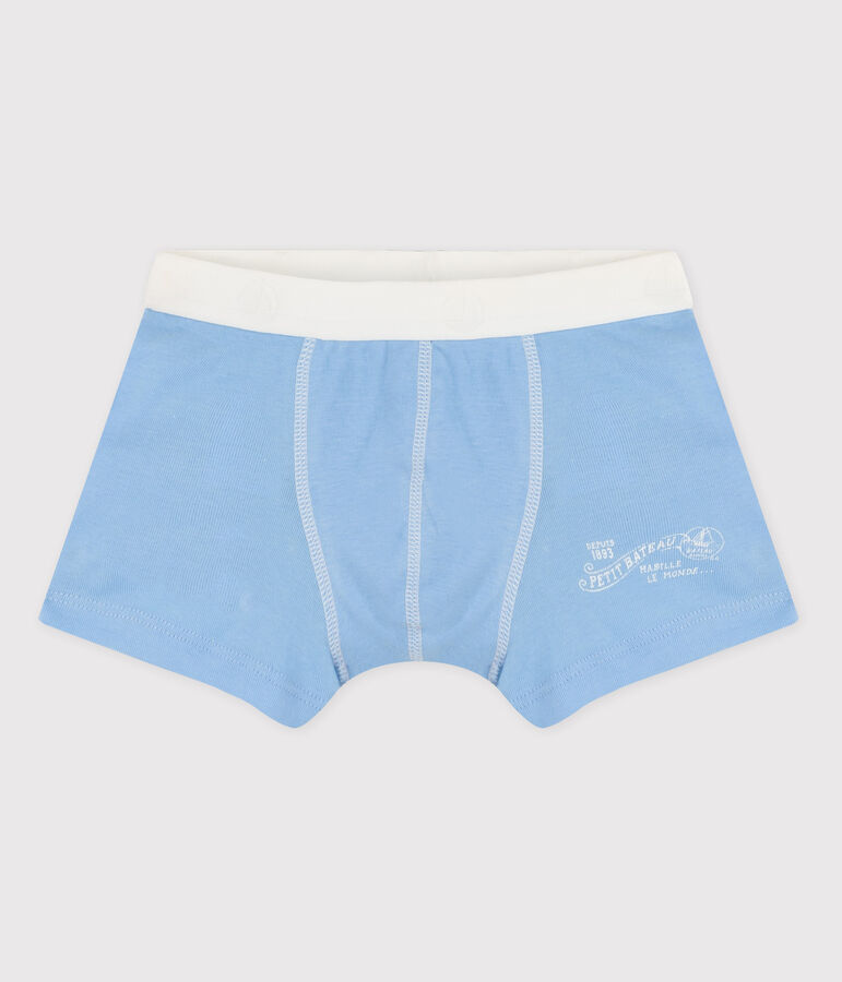 Baumwoll-Boxershorts f&uuml;r Jungen blau