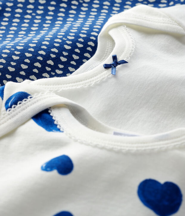 3er-Set lang&auml;rmlige Baby-Bodys vielfarbig