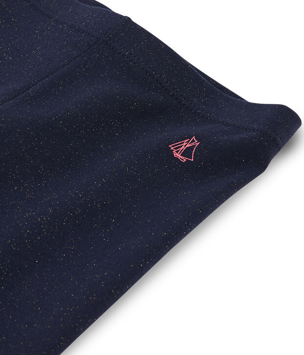 Kinder-Radhose f&uuml;r M&auml;dchen blau/gelb