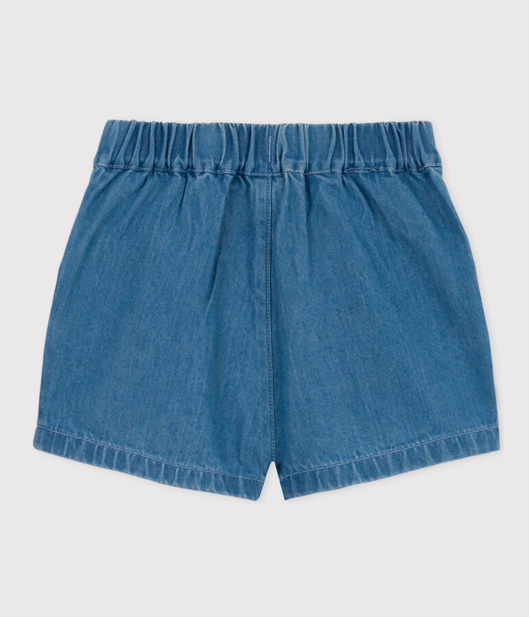 Baby-Shorts aus leichtem Denim blau