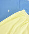 Kinderkurzpyjama aus Rippstrick in Blau und Gelb blau EDNA/naturfarben MULTICO