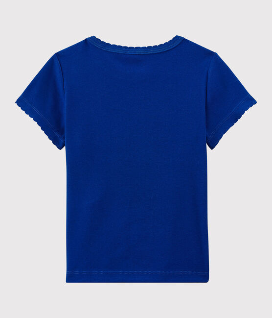 Klassisches Kinder-T-Shirt aus Baumwolle für Mädchen/Jungen blau SURF