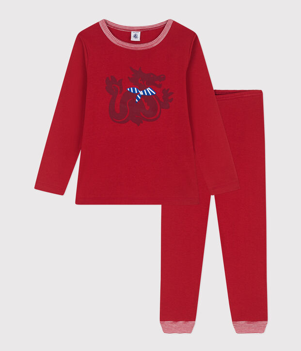 Pyjama aus Baumwolle rot