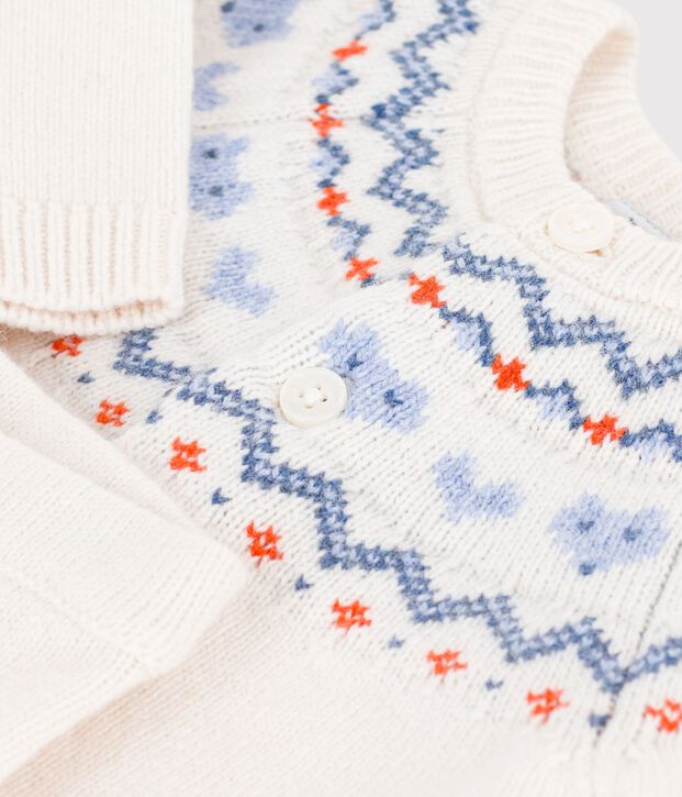 Baby-Set aus Strick mit Jacquardmuster blau/blau