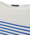 Gestreiftes Damen-Langarmshirt weiss MARSHMALLOW/blau PERSE