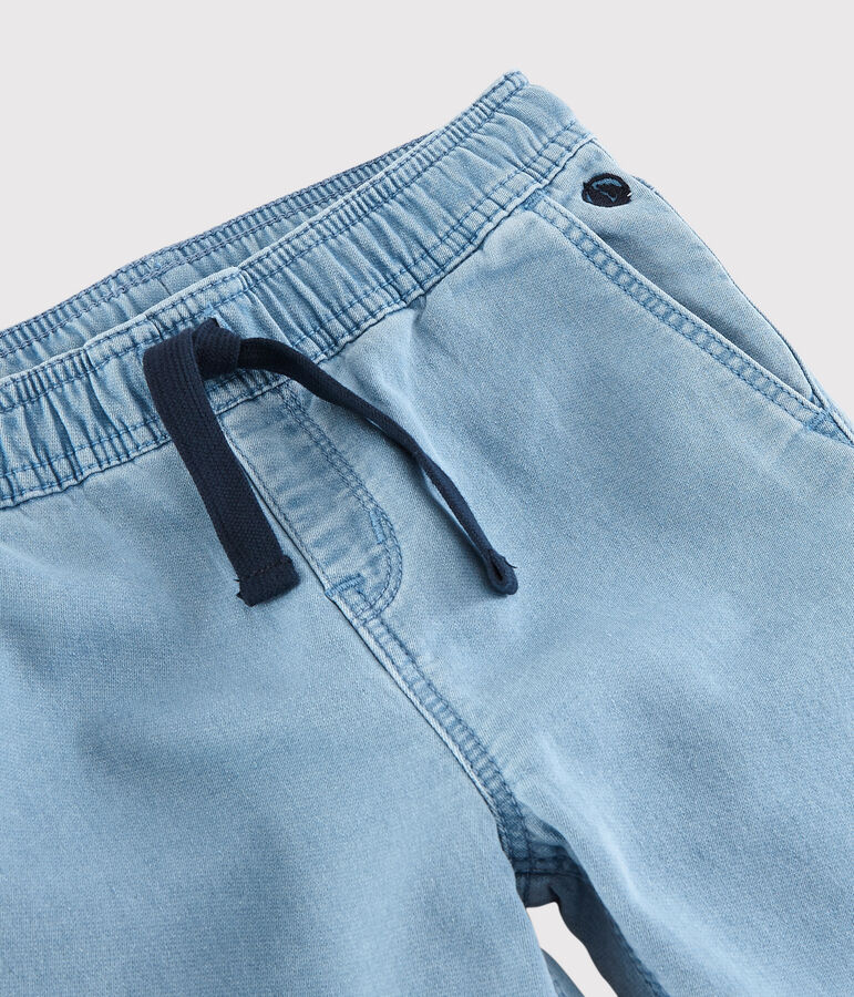 Kinderhose aus Denim-Molton f&uuml;r Jungen blau
