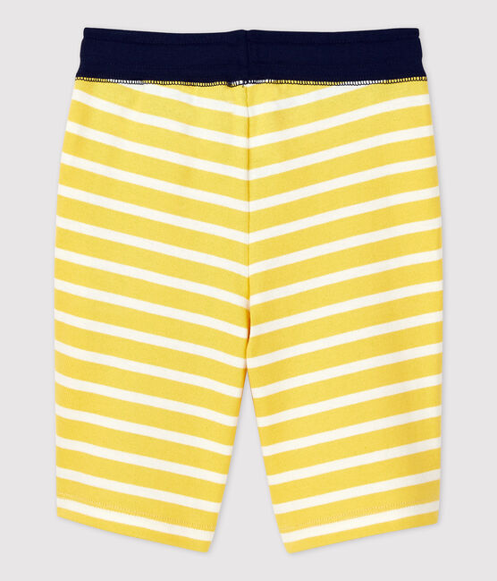 Bermudas aus Baumwolle für Jungen gelb ORGE/weiss MARSHMALLOW