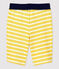 Bermudas aus Baumwolle für Jungen gelb ORGE/weiss MARSHMALLOW