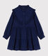 Langärmeliges Kinderkleid aus Cord für Mädchen