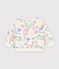 Baby-Sweatshirt aus Baumwolle mit Tiermotiv naturfarben/vielfarbig