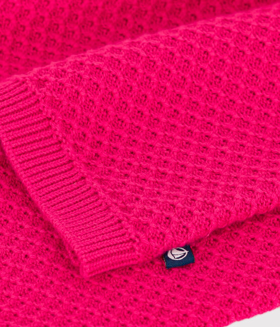 Kinder-Cardigan aus Baumwolle für Mädchen rosa DELHI
